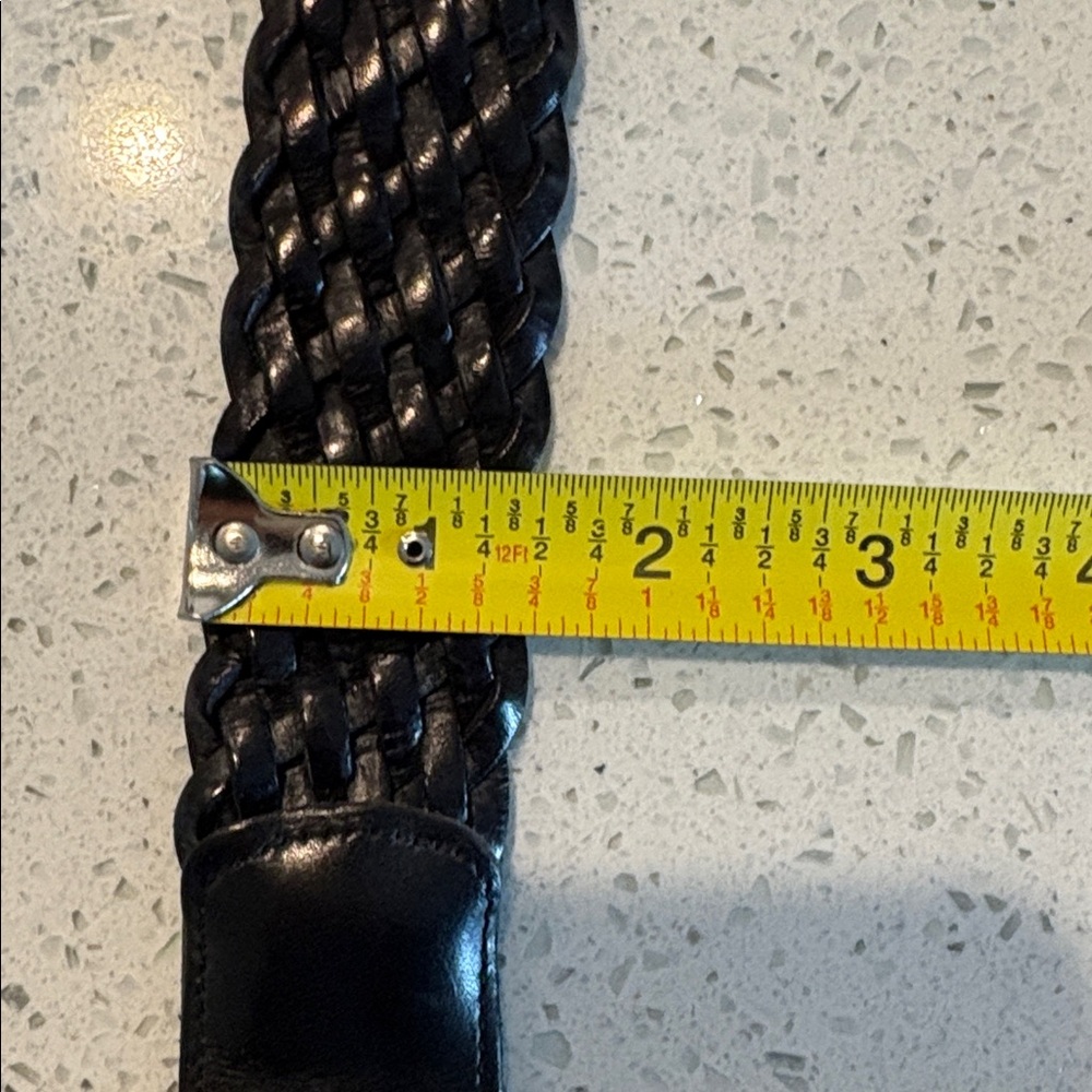 COACH Black Leather Braided Belt 3851 small - Picture 12 of 12